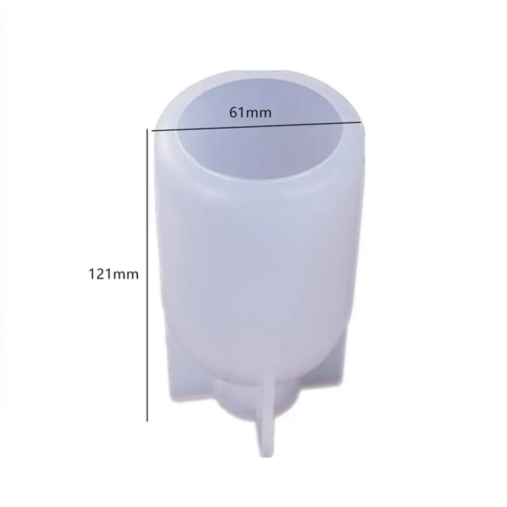 

New Crystal Epoxy LED Night Light Lamp Holder Bottle Mirror Silicone Mold DIY Non-stick Resin Epoxy Mould Home Office Oranments