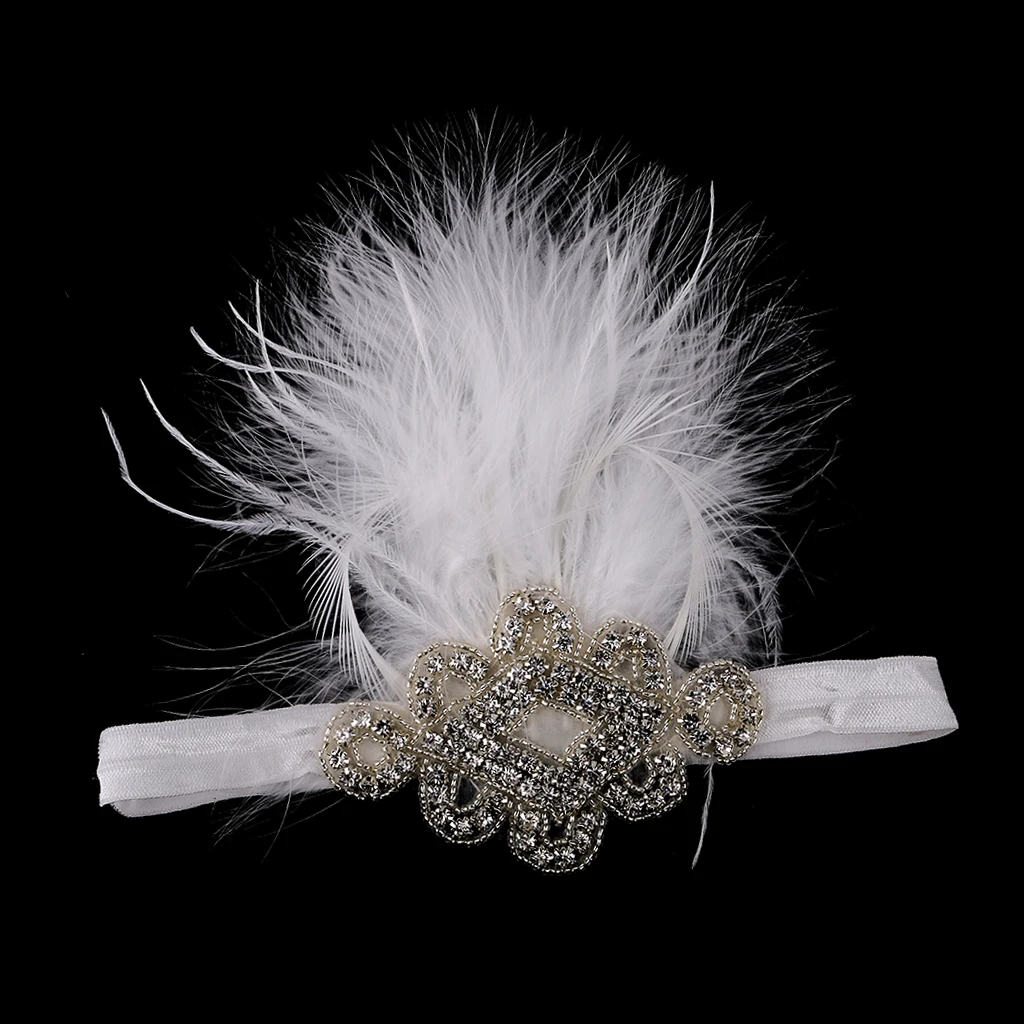 1920's Новый Flapper леди маскарадный костюм Необычные вечерние аксессуары для волос