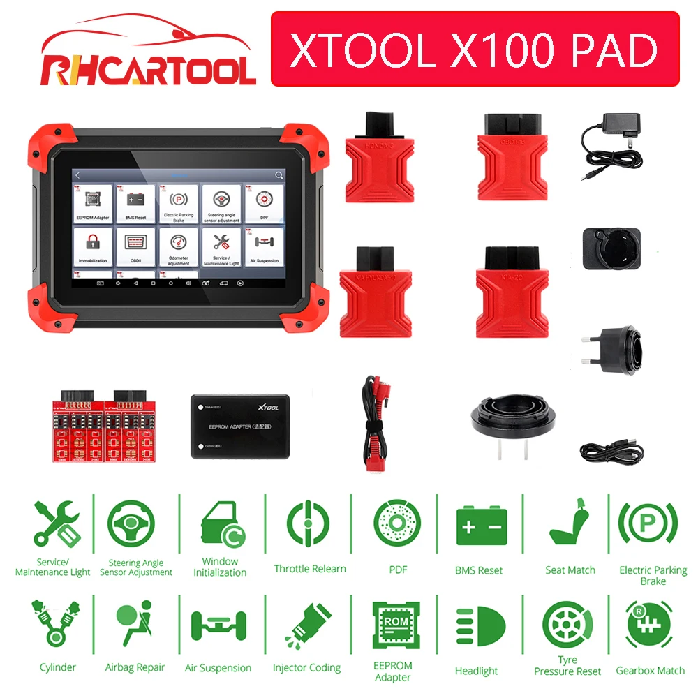 Автомобильный диагностический инструмент OBD2 XTOOL X100 PAD PRO2 программатор ключей