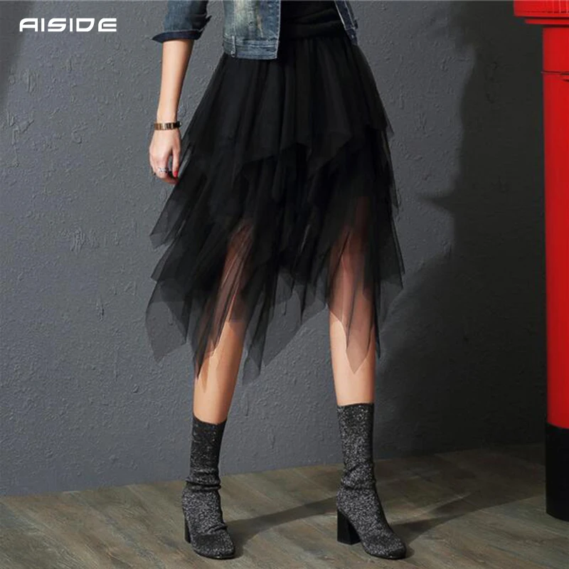 Женские фатиновые юбки, s Faldas Mujer Moda,, модные, эластичные, высокая талия, сетка, пачка, макси, плиссированная, длинная, миди, Saias Jupe, Женская юбка
