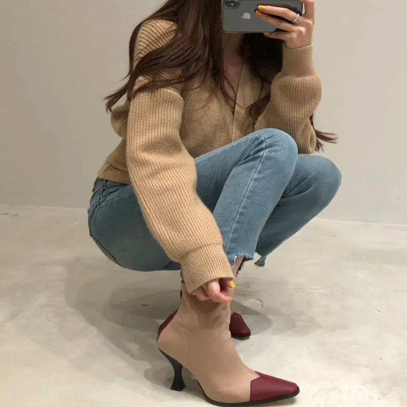 Вязанный новый осенне-зимний женский свитер 2019 ретро двубортный кардиган модный