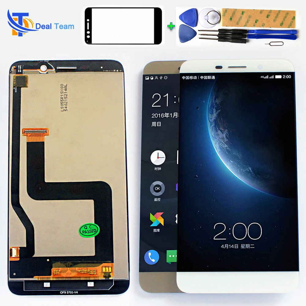 100% протестирован для Letv One 1 Pro X800 5 дюймов 2560*1440 ЖК дисплей кодирующий
