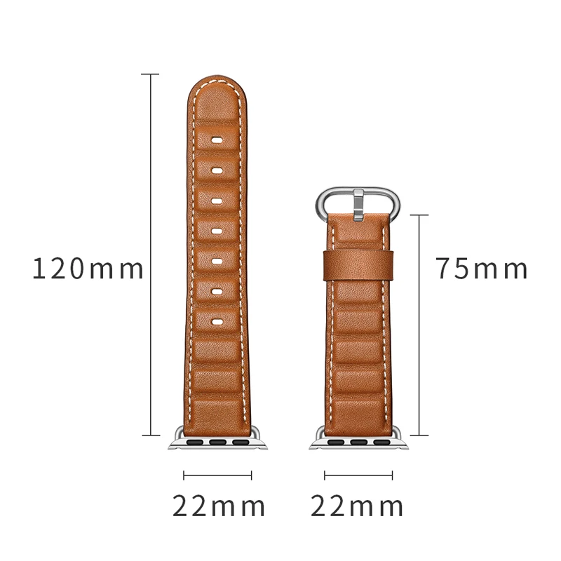 

Genuine Leather Strap for Apple Watch Band 42mm 38mm 44mm 40mm Bracelet High Quality Watchband for Iwatch 5/4/3/2/1 Wristbelt