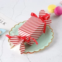 10pcs favor candy box bag new craft paper wedding favor gift boxes treat kids birthday crackers box
