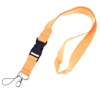 1pc mobile phone lanyard neck straps blank plain key lanyard badge id card holders rope pure color