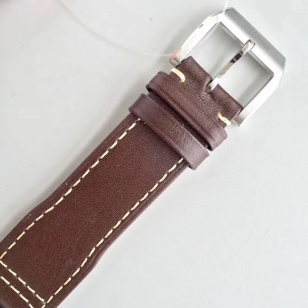 

Classic New Men Automatic Mechanical Pilot MARK XVIII Brown Leather Stainless Steel Sapphire Blue Dial Watch AAA+