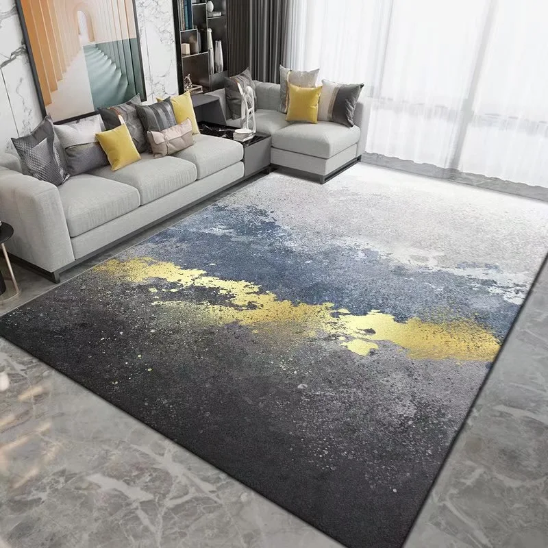 Geometric Carpet for Living Room Velvet Rug Kids Bedroom Bedside Rugs Soft Square Fluffy Carpets Home Sofa Table Decor Mat | Дом и сад