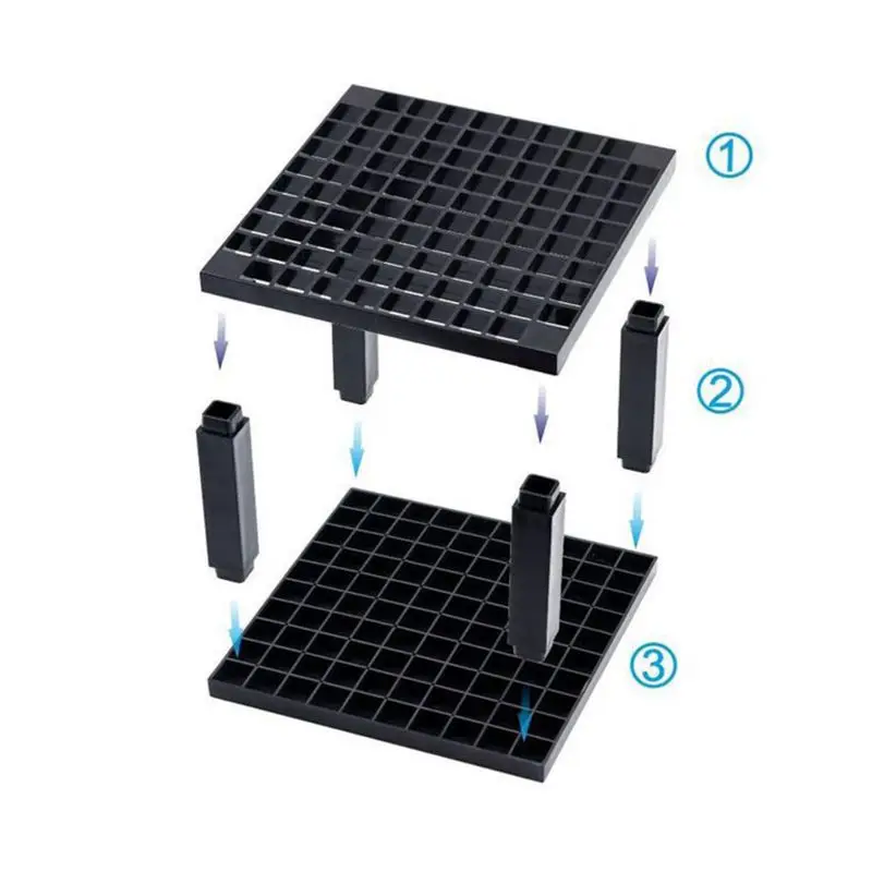

96 96 Hole Plastic Pencil & Brush Holder Desk Stand Organizer Holding Rack for Pens, Paint Brushes, Colored Pencils, Brushes