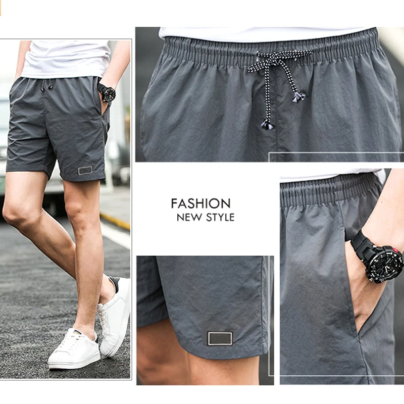 Для мужчин шорты для фитнеса бодибилдинга на резиновой подошве Мужские летние