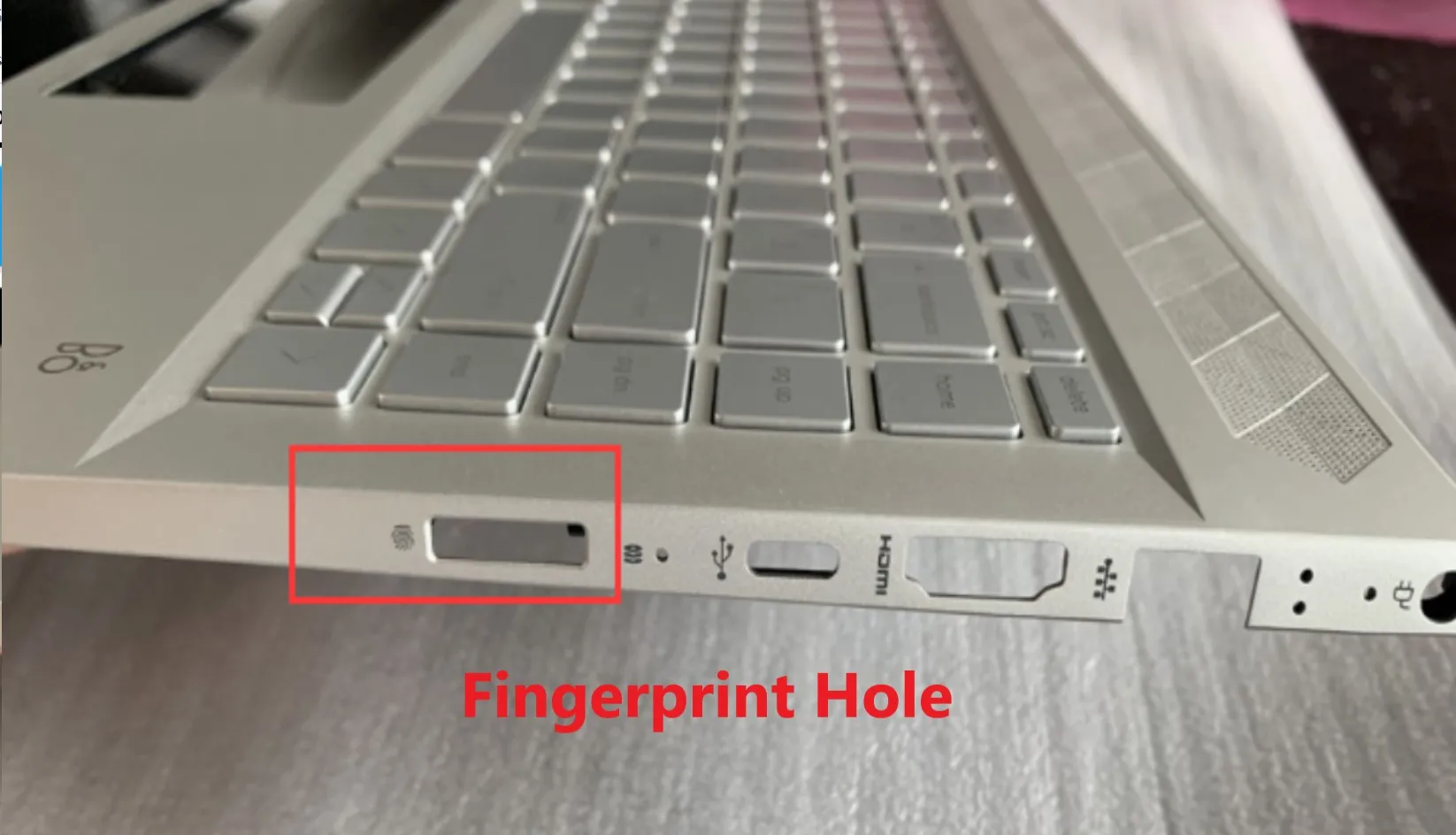 Новинка 95% г. оригинальная верхняя крышка клавиатуры с отверстием для отпечатков