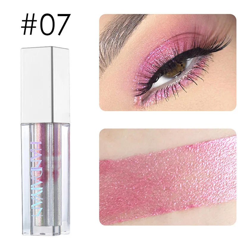 Новые жидкие тени для век макияж длительный Сияющий мерцающий блеск Косметика
