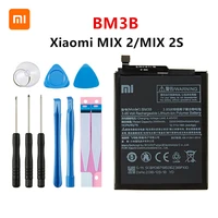 xiao mi 100 orginal bm3b 3300mah battery for xiaomi mi mix 2 mix 2s bm3b high quality phone replacement batteries tools