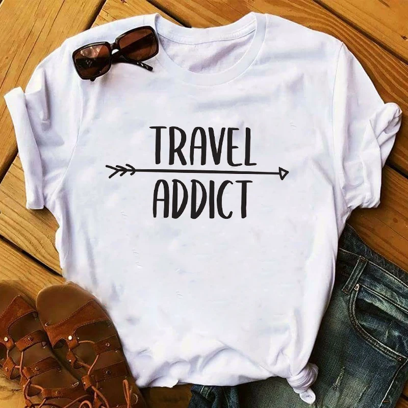 Ladies T-shirt Mountain Travel Clothing Printing Ladies Ladies Casual Top Ladies Graphic Design Ladies Summer T-shirt