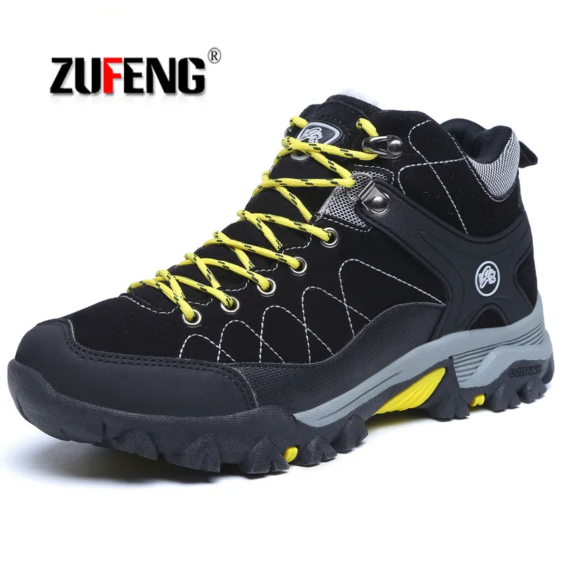 Мужские зимние ботинки уличные походные водонепроницаемая походная обувь для