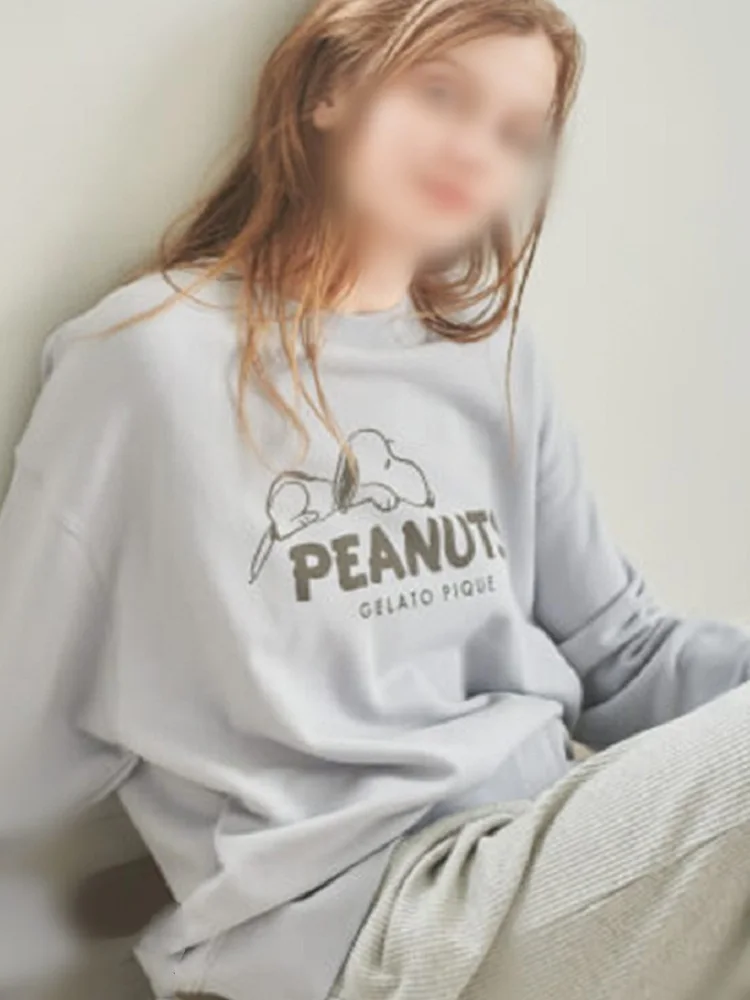 

Ladies' new soft waxy cotton pajamas suit, casual, comfortable, breathable and loose home wear, fashionable home wear