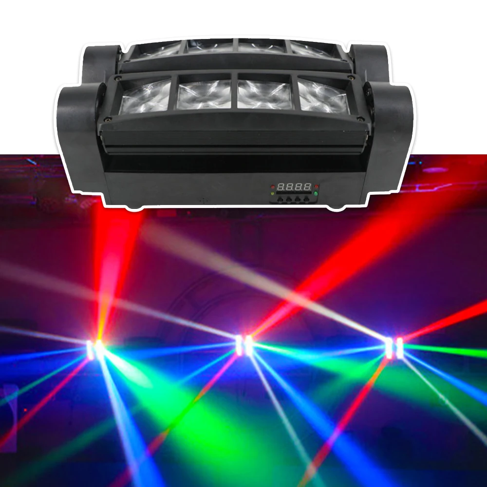 

Светодиодный прожектор DMX512, 80 Вт, 4 в 1, с вращающимся лучом