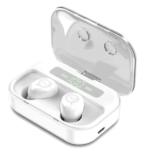 Новые мини Bluetooth беспроводные 5,0 наушники спортивные HIFI стерео HD микрофон музыка Handfree IPX7 водонепроницаемый для смартфона - Цвет: B