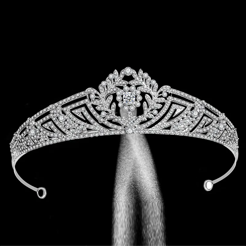 

Zircon Crystal Style crown Popular Bridal Wedding Princess Crown Wedding Hair Accessories