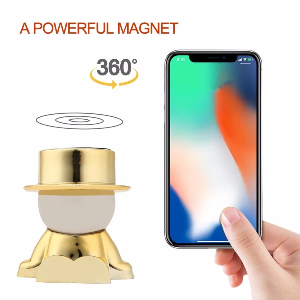 Магнитный держатель для телефона вращающаяся Кепка с изображением злодея |