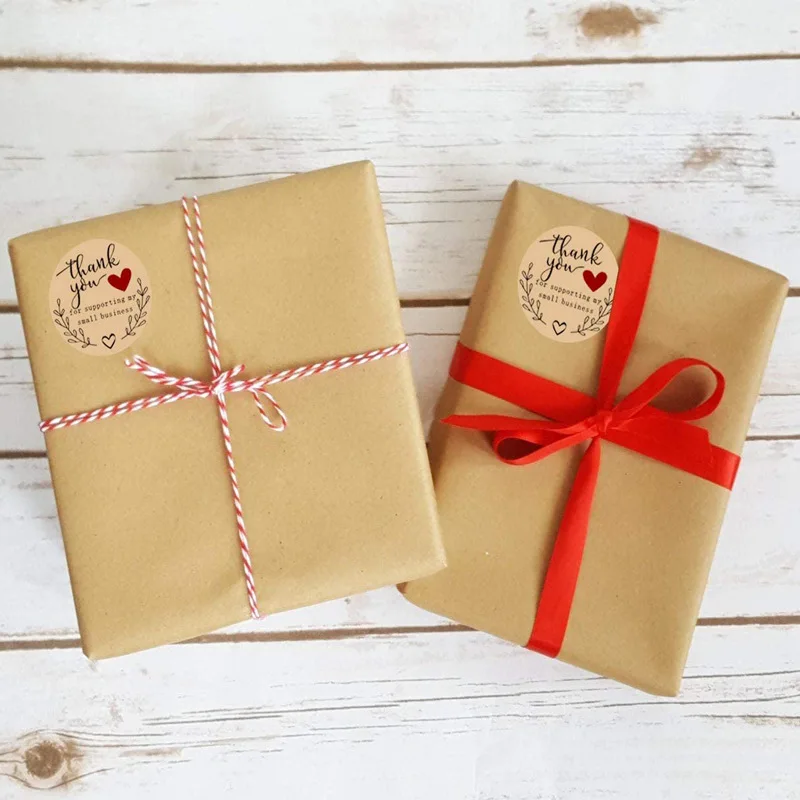 

1.5 Inch/3.8cm Thank You Sticker Gift Decoration Sealing Sticker Adhesive Label