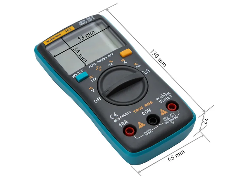 Цифровой мультиметр RM101/102 вольтметр амперметр с автоматическим диапазоном
