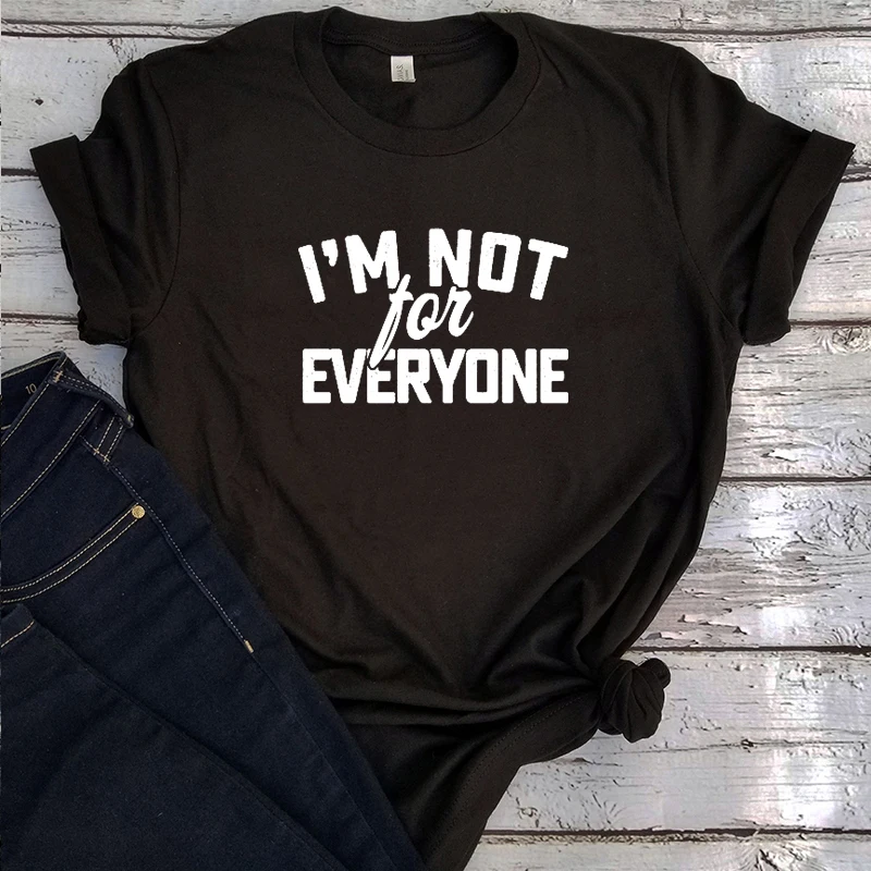 

I'm Not for Everyone Shirt Be You Gothic Kawaii Graphic Tees, женская футболка, модная не для всех, одежда