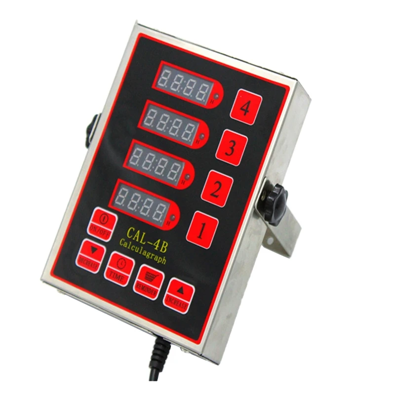 

4-Channel Restaurant Kitchen Timer Countdown Loud Alarm Cooking Reminder EU US