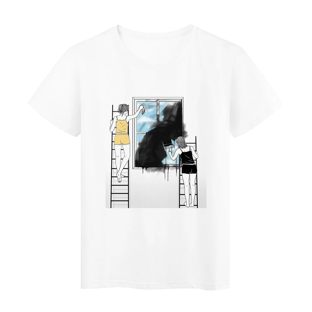 

Personalized Fashion Printed Women shirts Harajuku Trend New Tee Summer Casual Tops Young Girls Style Streetwear T-shirts
