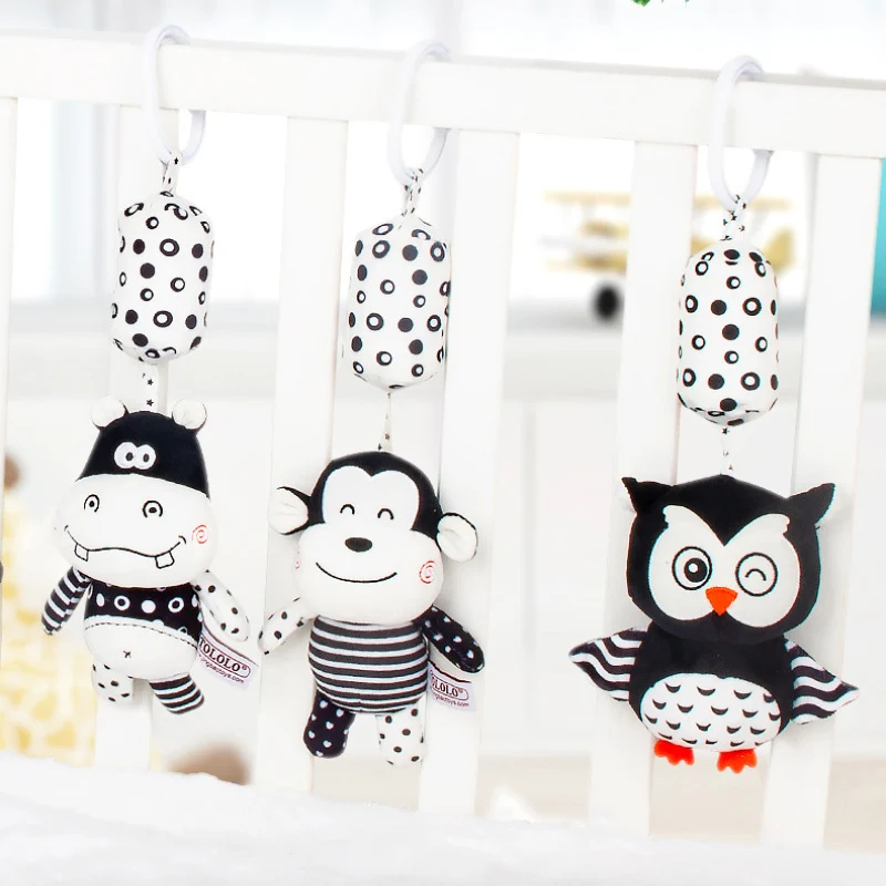 

Infant Baby Cotton Rattle Hand Bell Toy Baby Bed Crib Car Seat Travel Stroller Cartoon Baby Toys 0-12 Months Bed Stroller