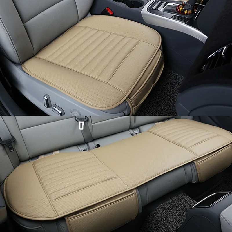 

Universal PU Leather Car Front Seat Cover Accessories Protector Summer Covers Auto Dual-use Cushion Comfortable