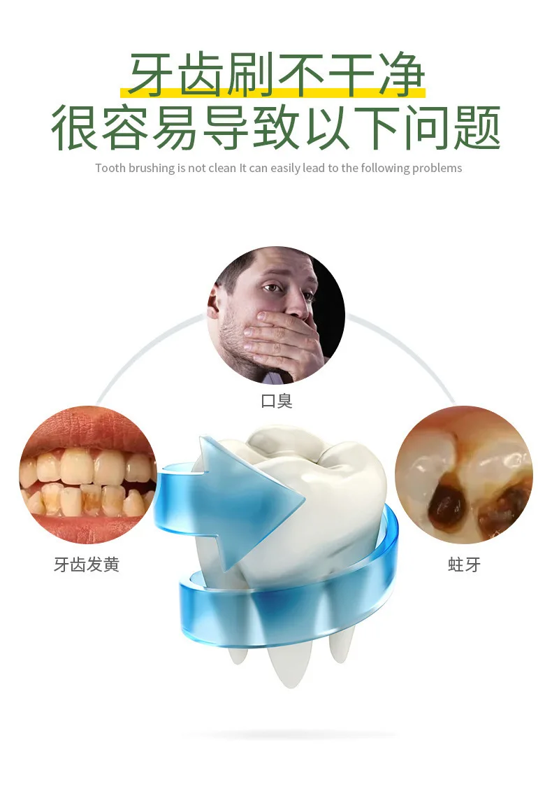 

U-shaped Men Dental Instrument Ultrasonic Dental Scaler Wireless Charging Vibrating Massage Mouth with Woman Electric Toothbrush