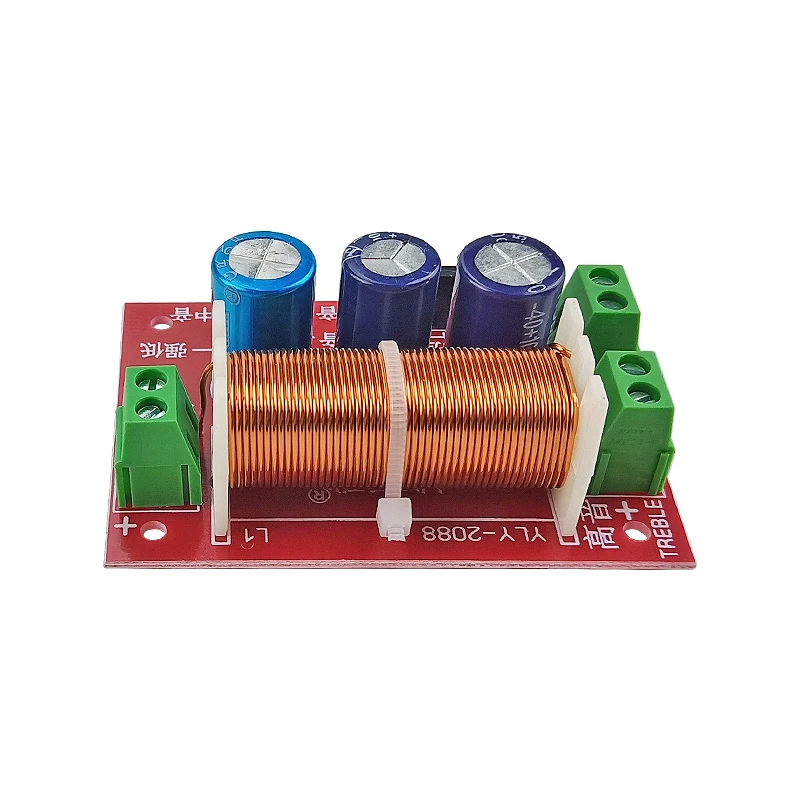 GHXAMP 400W отлажен Динамик 2 Way кроссовер регулировки звука твитер басовый s emi фильтр