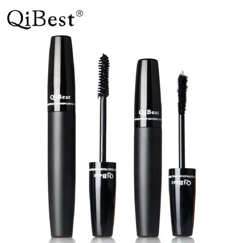 2 шт./компл. бренд QiBest Черная тушь с шелковым волокном для макияжа Набор ресниц