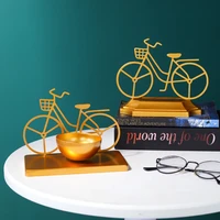 luxury iron art bike model bike model figurine home decor iron art birthday gift craft souvenir luxury desktop office figurines