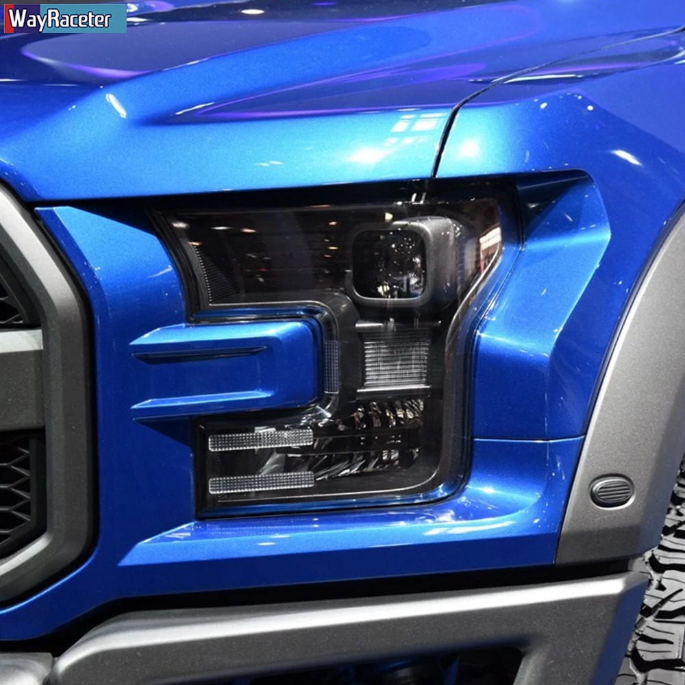 2 шт. прозрачная защитная пленка для автомобильных фар Ford F150 2015 2020|Наклейки на