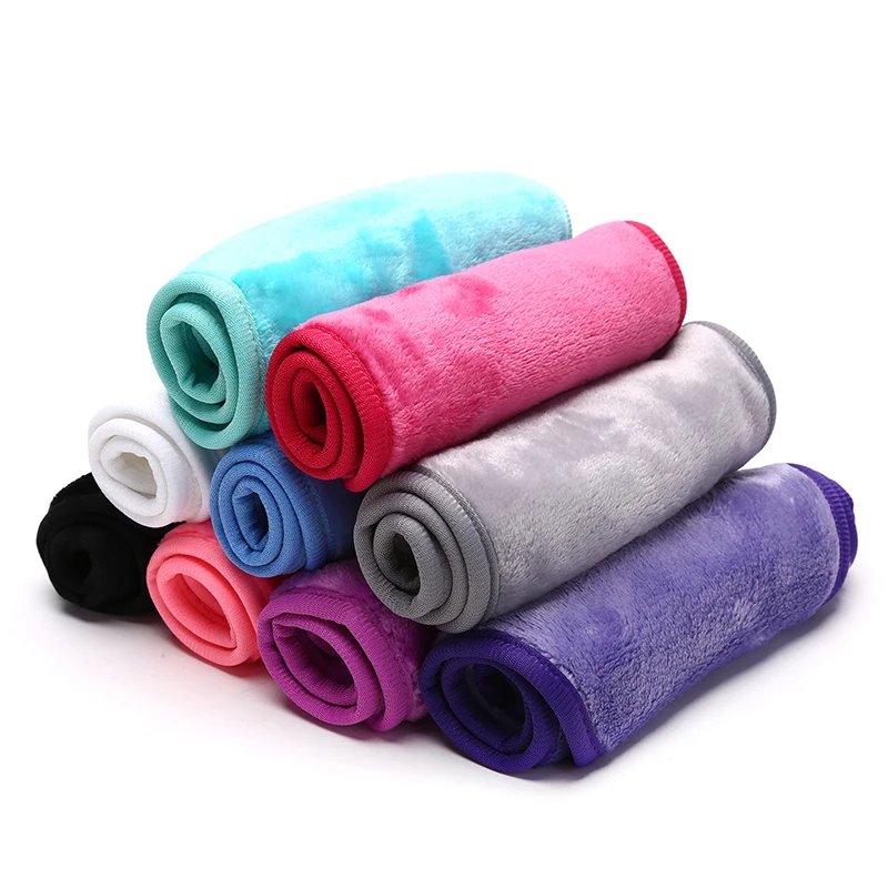 

1PC Soft Reusable Microfiber Makeup Remover Facial Cloth Fine Face Towel Cleansing Tower Face Towel Makeup Remover Tool
