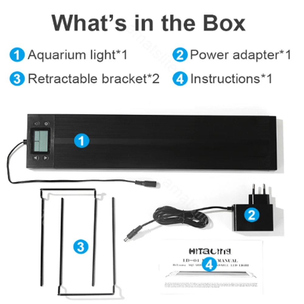 Programming Timer Aquarium Light Full Spectrum 18W 24W Moonlight Sunrise Sunset Aqua Plant Grow Led Extendable for Fish Tanks|Светильники|