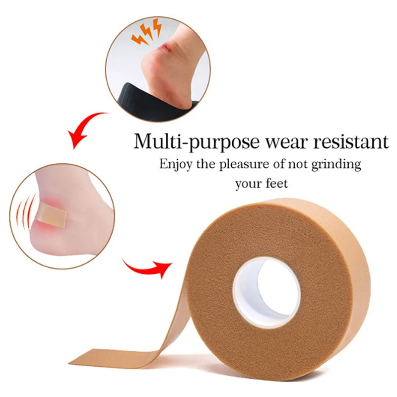 

1 Roll Waterproof Heel Sticker Foot Pad Medical Rubber Plaster Tape Self-adhesive Elastic Wrap Anti-wear