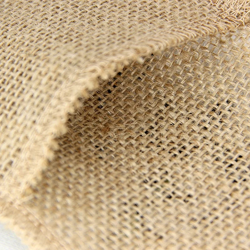 100 шт./лот столовые приборы из мешковины в рустикальном стиле Карманный Свадебный