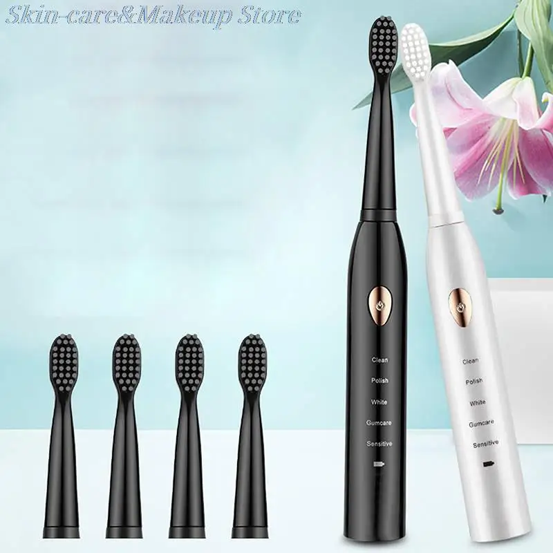 

Ultrasonic Sonic Electric Toothbrush Rechargeable Tooth BrushesAdult Timer Brush