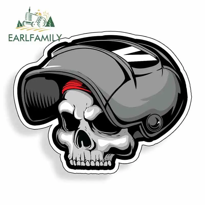

EARLFAMILY 13 см x 10,4 см для сварщика черепа носить шлем автомобильные наклейки бампер багажник грузовик графика лобовое стекло Кемпер JDM наклейка