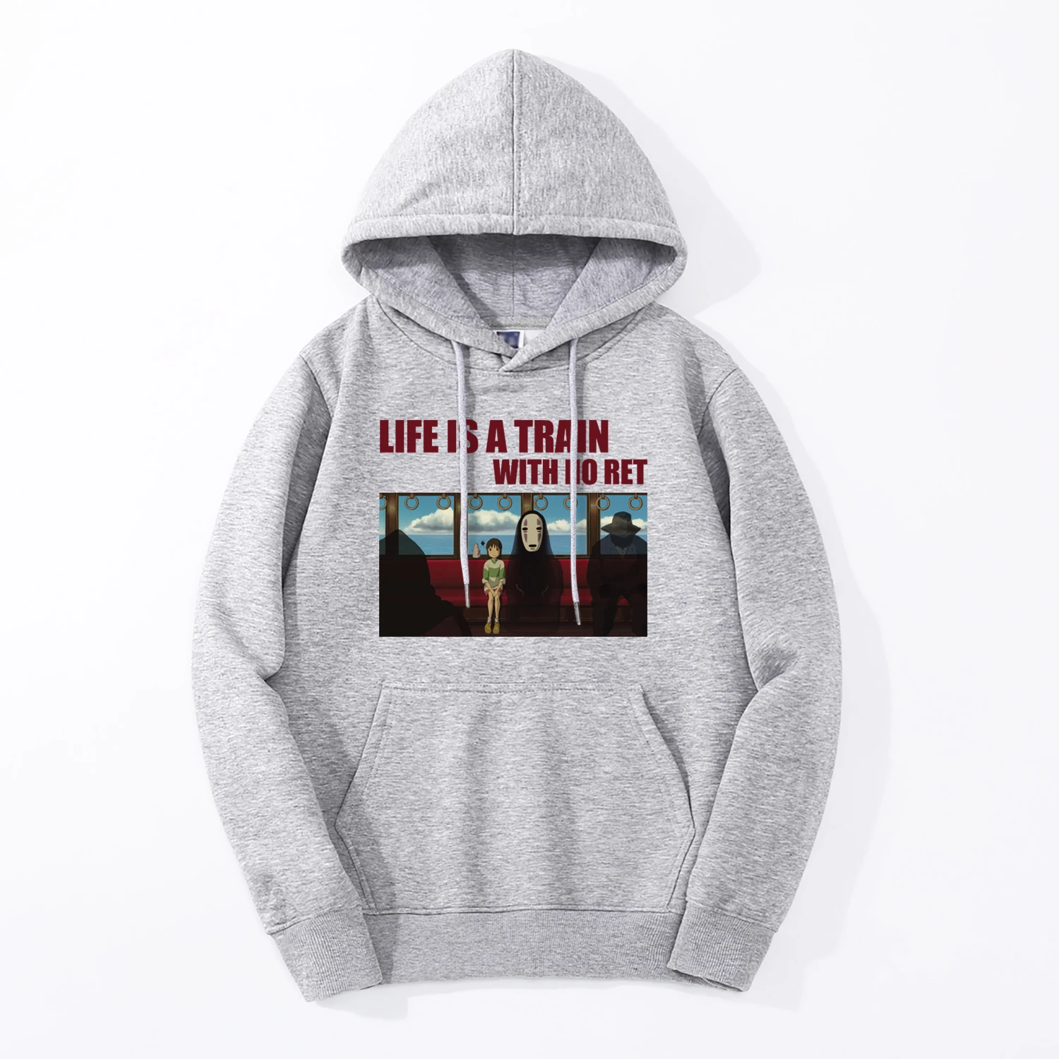 Мужская толстовка без лица с принтом Огино чихиро повседневный спортивный