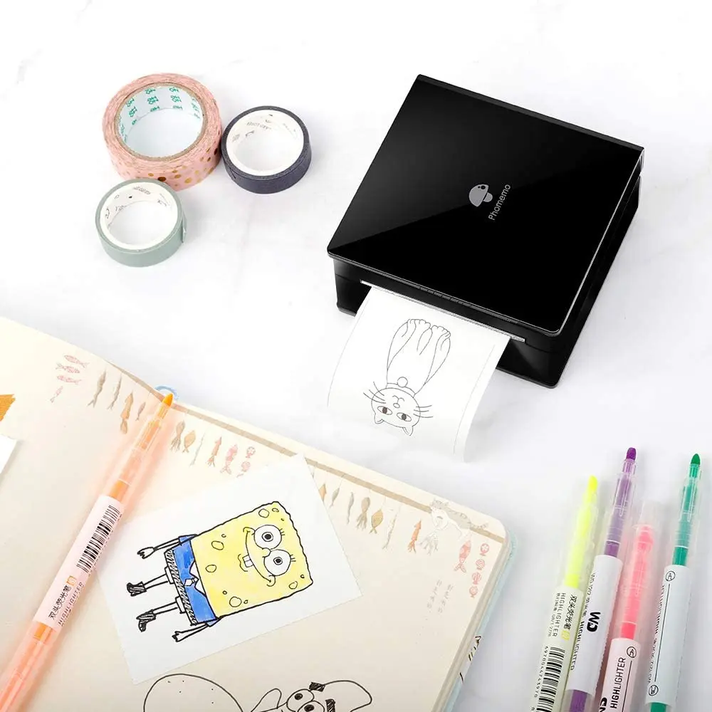 Фотобумага Phomemo самоклеящаяся термобумага для M02/M02S/M02Pro Mini Printer фотобумага бумага