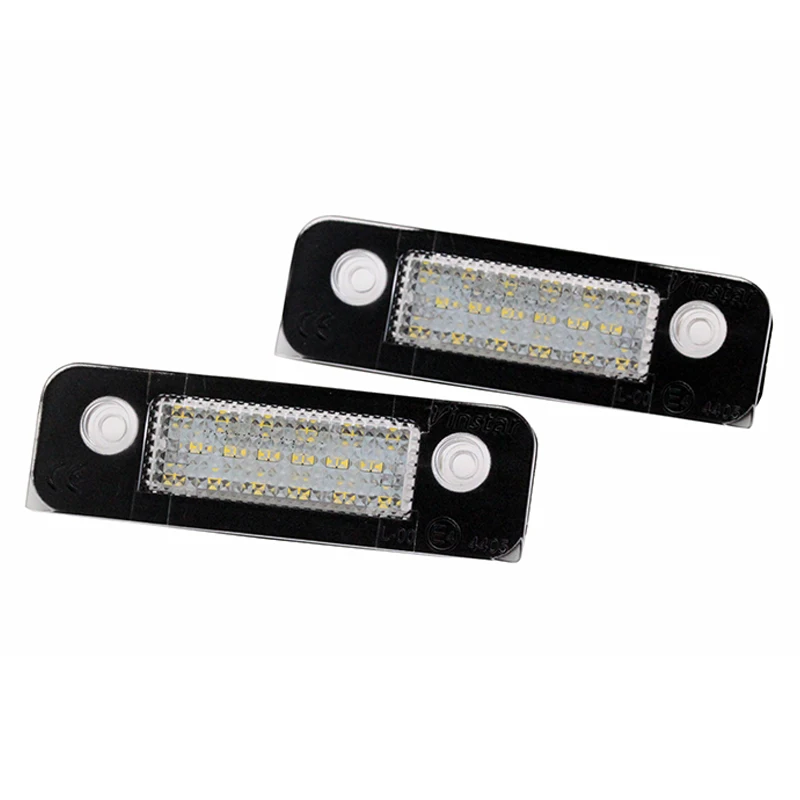 

2Pcs/box LED License Number Plate Light for Ford Fiesta/Fusion/Mondeo MK2 with Inside Canbus 18# High Power 6000k Chips