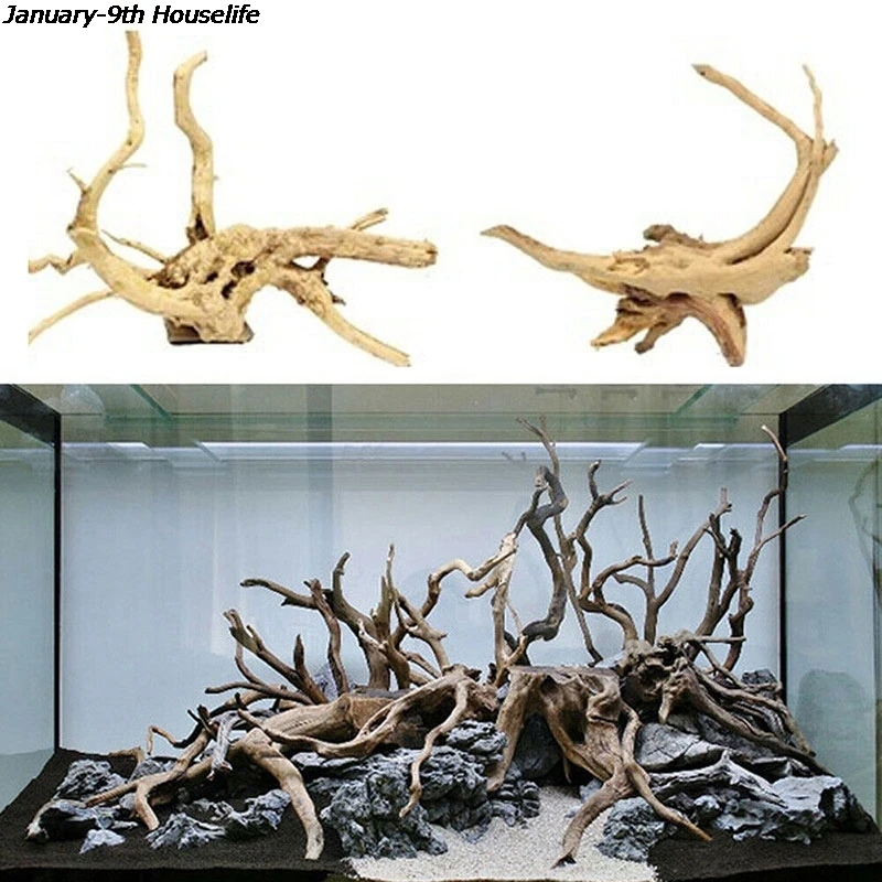 

1pcs Aquarium Natural Tree Trunk Driftwood Fish Tank Plant Wood Decoration Ornament