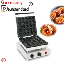 Japanese 25 Mini Octopus Pill Waffle Maker Electric Takoyaki Machine Street Food Fish Ball Takoyaki Kaya Ball Grill Machine