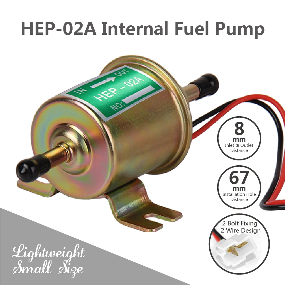 Универсальный Электрический встроенный топливный насос 12 В 2 5-4 PSI для