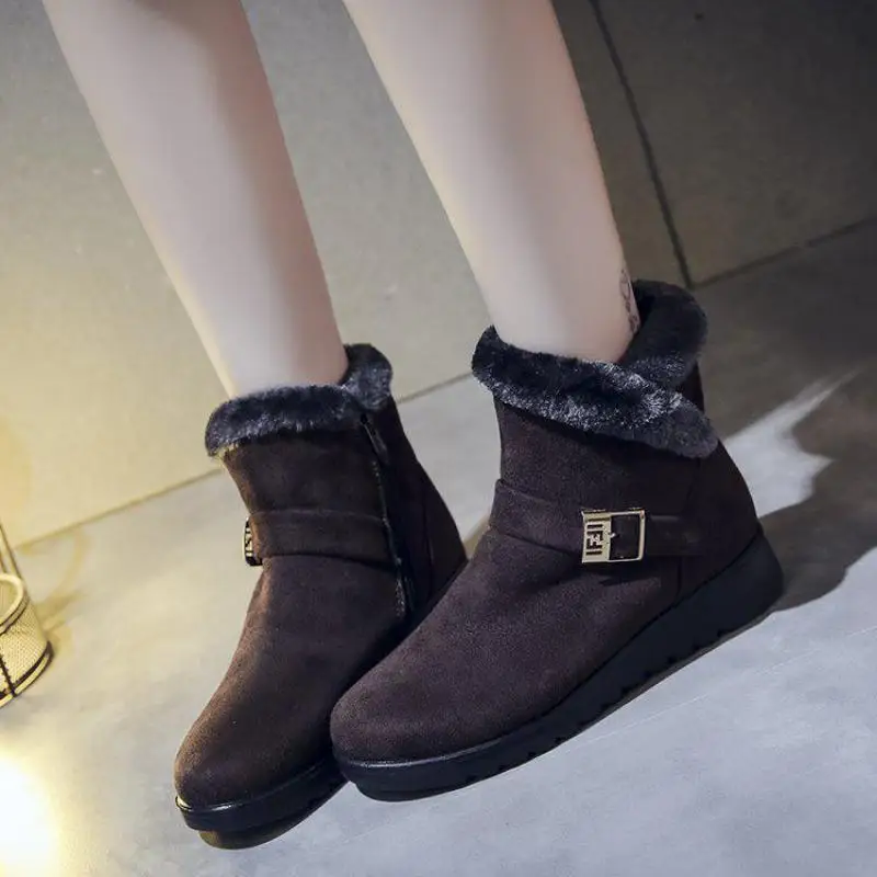 

Women's Winter Snow Boots Woman Platform Ankle Boot Red Warm Cotton Down Shoes Women's Winter Snow Boots Female Winter
