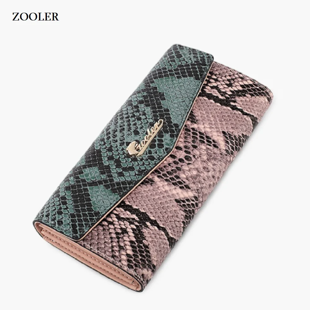 Новый роскошный коровья кожа кошельки Дизайнер склад в России ZOOLER Клатчи из