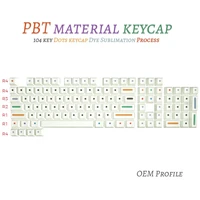104 keys oem profile round dots pbt keycaps for 6187104 keys gaming mechanical keyboard dye sublimation minimalist keycaps